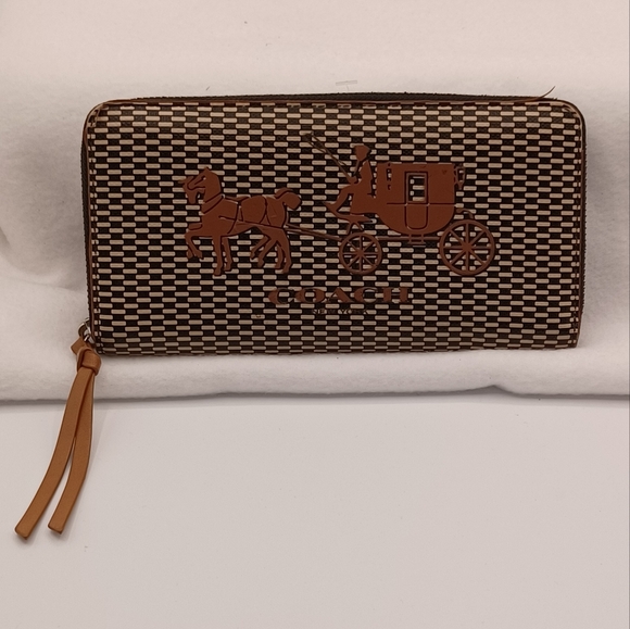 Coach Long Zip Around Wallet - Picture 1 of 10